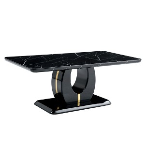 NicBex 47.24 Inch Rectangle Coffee Table with Imitation Marble/Wood Tabletop,Center Table for Living Room,Dining Room,Bedroom - 1 of 4