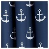 52"x84"Kids' Anchor Room Darkening Window Curtain Set Navy - Lush Décor - 2 of 4