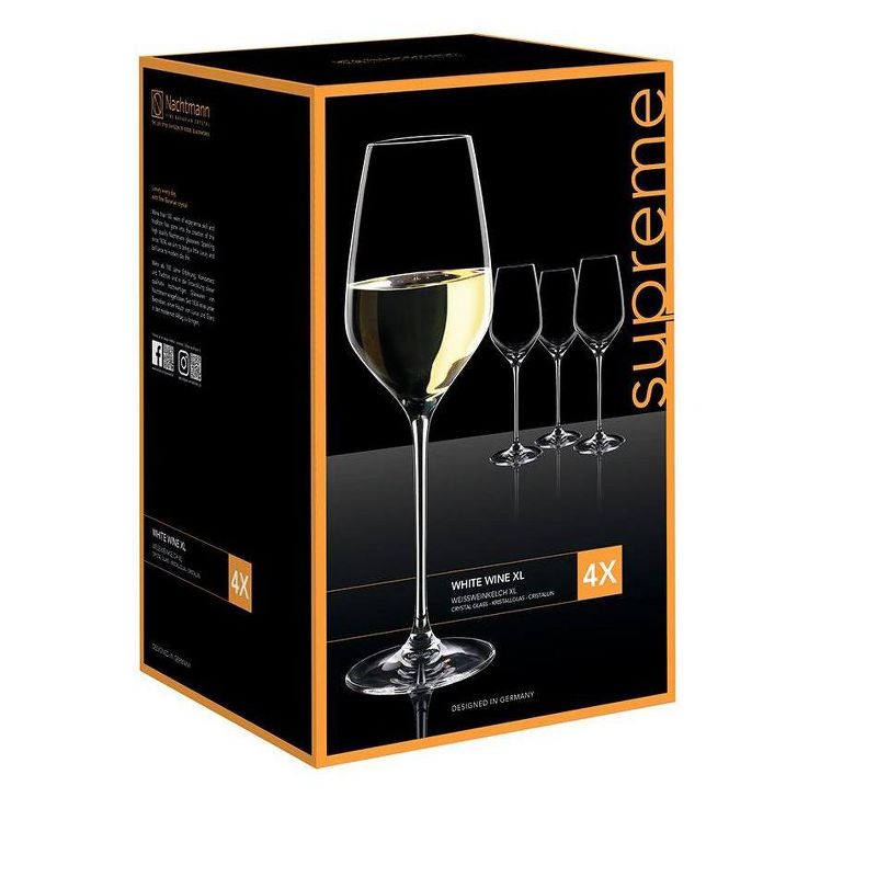 Nachtmann Supreme White Wine Glass, Set of 4 - 17 2/3 oz, 3 of 6