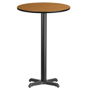 Flash Furniture 24'' Round Laminate Table Top with 22'' x 22'' Bar Height Table Base