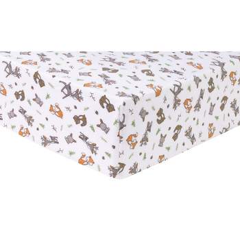 Trend Lab Deluxe Flannel Fitted Crib Sheet - Forest Nap