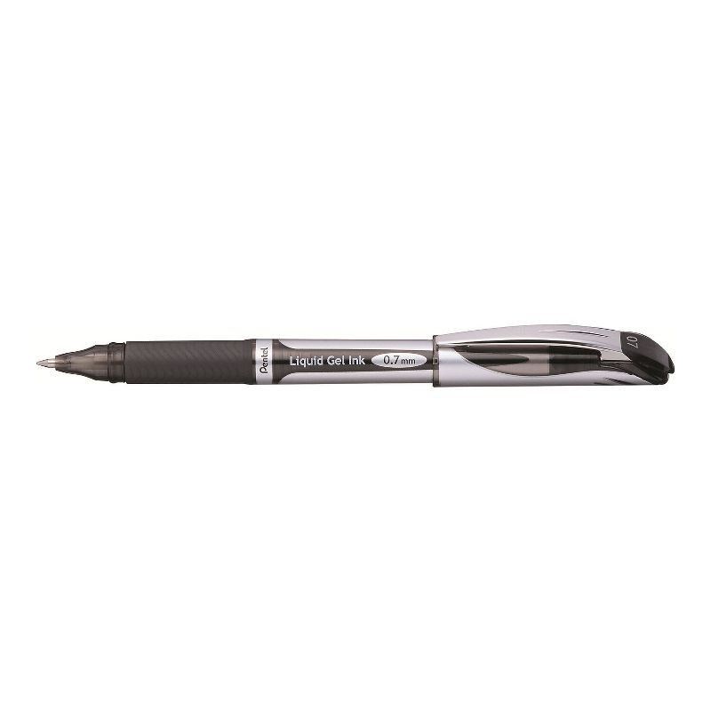 Pentel EnerGel Gel Pens Medium Point Black Ink 12/Pack (BL57-A) 616274, 2 of 4