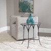 Uttermost Adhira Iron & Tempered Glass Accent Table – Contemporary 24" Tall - 2 of 4