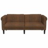 vidaXL Sofa Brown Faux suede leather (100% polyester), plywood, solid wood - 3 of 4