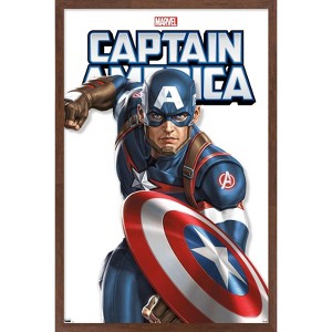 Trends International Marvel Comics - Captain America Feature Series Framed Wall Poster Prints - 1 of 4