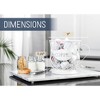 NAT & Jules Coffee Matte White 7 inch Iron Metal K Cup Coffee Pod Holder Organizer Basket - 2 of 4