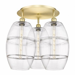 Vaz - 3 Light Flush Mount In Industrial Style-19.5 Inches Tall and 21.75 Inches Wide - 1 of 1