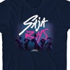 KPop Demon Hunters Saja Boys Text Logo Youth Boy Navy Blue Short Sleeve Tee - 2 of 3