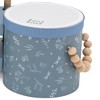 Label Label: Wooden Bongos - Blue, 2 Drum Sticks, Carry Handles, Ages 2+ - 4 of 4