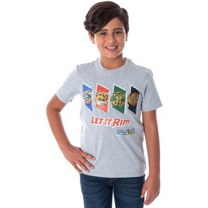 Beyblade Burst Boys' 4 Spinner Tops Design Fafnir Let It Rip! T-Shirt Beyblade - Let It Rip - 1 of 3