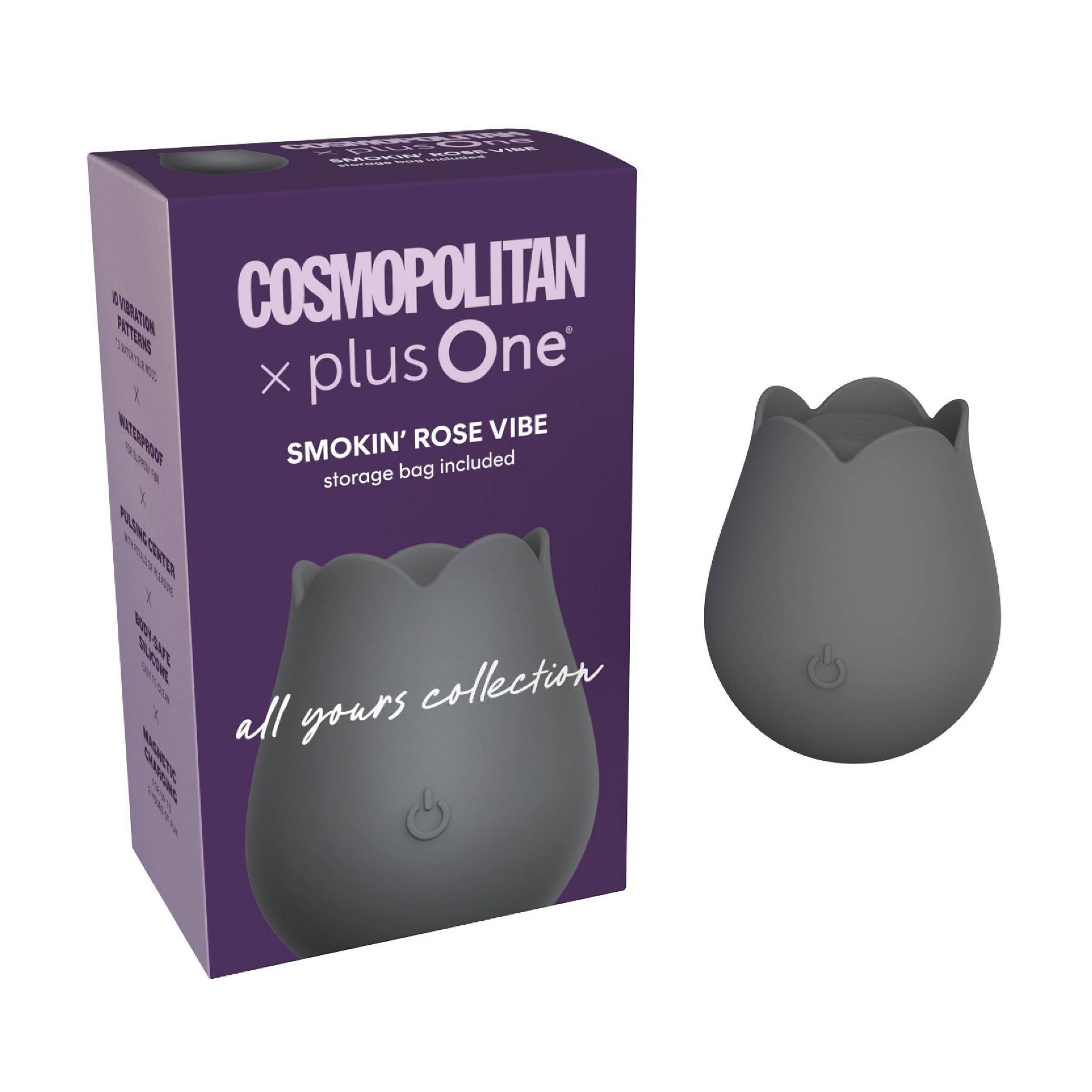 plusOne Cosmopolitan Smokey Rose Vibe Clitoral Stimulator