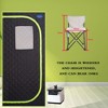 LOVMOR Portable Gothic Roof Plus Type Full Size Steam Sauna tent with Foldable Chair, Remote Control, Spa, Therapy & Relaxation at home - 4 of 4