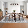 Modern Floral Accent Rug Machine Washable Area Rug for Living Room - 3 of 4