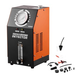VEVOR Automotive Smoke Machine Leak Detector, EVAP Vacuum Fuel Leak Tester with Built-in Air Pump, Pressure Gauge & Flow Meter Black - 1 of 4