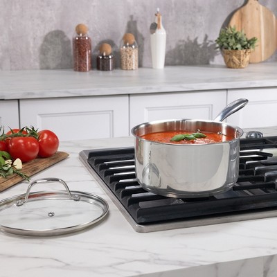 Guy Fieri's Flavortown 3.2 Qt. Stainless Steel Saucepan with Lid