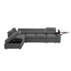 113" Convertible Sectional Sofa with Storage Ottoman & Pull-Out Sleeper - 3 of 4