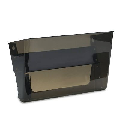 deflect-o Letter Size Magnetic Wall File Pocket - Gray: Plastic Magnetic Storage Bin for Files, 364 Volume Capacity