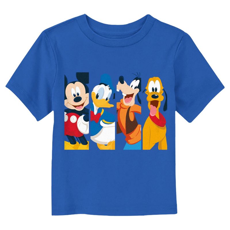 Toddler's Mickey & Friends Best Friends Panels T-Shirt, 1 of 4