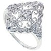 Pompeii3 1/5ct Vintage Diamond Ring 10K White Gold - 2 of 4