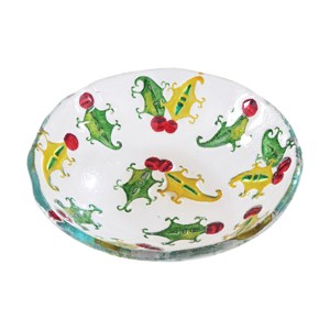 Gallerie II 6.5" Christmas Decorative Holly Branch Leaf Accent Bowl - 1 of 1