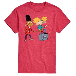 Men's - Hey Arnold! - HA Air Guitar Short Sleeve Graphic T-Shirt - 1 of 4