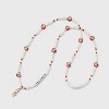 Little Words Project Teacher Beaded Lanyard Bracelet - Red/Gold/White - 3 of 4
