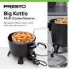 Presto 6008 Big Kettle Multi Cooker Steamer and Deep Fryer with Glass Lid, Black - 2 of 4