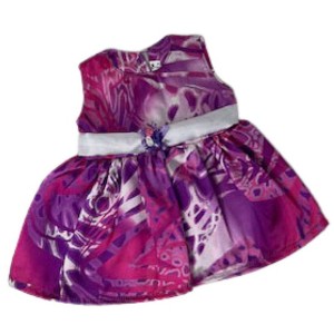 Doll Clothes Superstore Fuschia Print Dress Fits 15-16 Inch Baby Dolls - 1 of 4