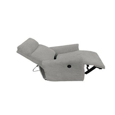 Suite Bebe Newton Triple Power Headrest/Lumbar/Swivel Glider Recliner with USB and Wireless Charger