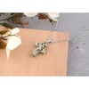 Natural Stone Cross Necklace Charm Cross Birthstone Pendant Quartz Healing Crystal Jewelry - 2 of 4