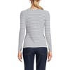 Lands' End Women's Lightweight Waffle Skimming Long Sleeve Notch Neck T-shirt - 2 of 4