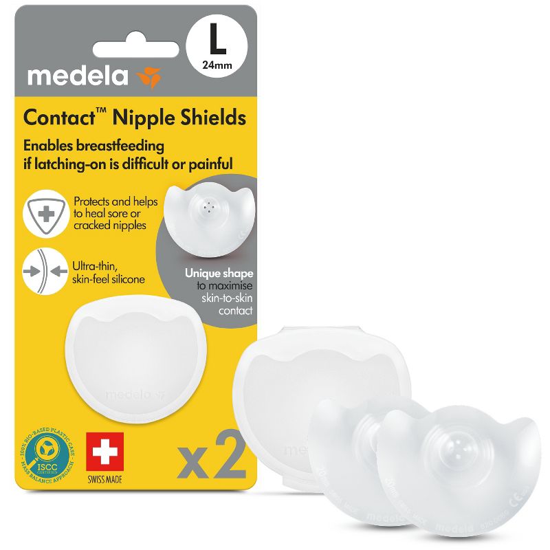 Medela Contact Nipple Shields With Carrying Case, 1 of 8