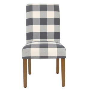 (Set of 2) Parsons Dining Chair Blue Plaid - Homepop