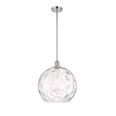 Athens Water Glass - 1 Light Pendant In Industrial Style-14.88 Inches Tall and 13.75 Inches Wide