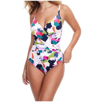 Women's V-Neck Lingerie Surplice One Piece Swimsuit - Profile By Gottex