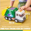 Joyfy Motorized LED Garbage Truck Toy with Lights & Sounds – Includes Dumpster, Auto Bump & Go, Volume Control – Realistic Trash Vehicle for Kids - 3 of 4