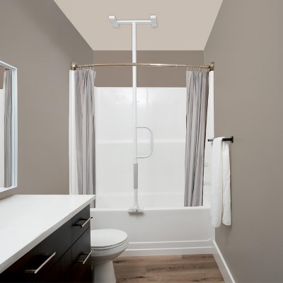 Stander Wonder Bathtub Pole Lite, Bath Safety Rail with Grab Bar Handle, White