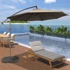CLIHOME 10-ft Outdoor Umbrella Crank Cantilever Patio Umbrella Without Base - 2 of 4