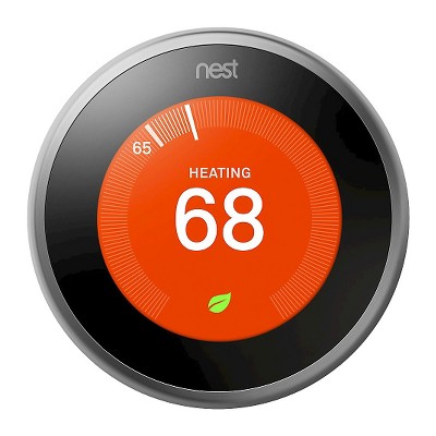Google Nest Learning Thermostat Stainless Steel T3007ES