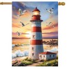 Briarwood Lane Summer House Flag 40x28 For Outdoor Lighthouse At Sunset For Summer House Flag - 2 of 4