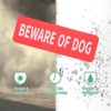 Unique Bargains Indoor Outdoor Yard Home Acrylic Self-adhesive Durable Beware of Dog Sign 3x9 Inch - 4 of 4
