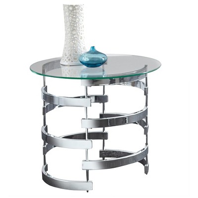 target glass end tables