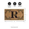 28" x 16" Monogram Coir Mat, Letter  "R" - 2 of 4