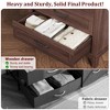 Garvee 5 Dresser for Bedroom, 41.3" Tall Vertical Drawer Dresser with Storage Chest, Freestanding Wooden Closet Chest for Living Room, Bedroom - 4 of 4