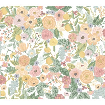Pastel Floral Peel and Stick Wallpaper Roll