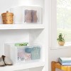 Small Stackable Bins Front Opening Clear Plastic - Brightroom™ : Target