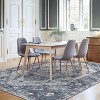 Vintage Washable Area Rugs with Non-Slip Backing, Oriental Distressed Print, Low Pile Stain-Resistant Carpet for Living Room, Bedroom - 3 of 4