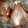 4.25"H & 6"H Sullivans Christmas Gold Sunburst Ornament Set of 2  Gold - 2 of 2