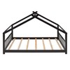 Whisen Playhouse Design Twin Size Wood Frame House Bed, A Better Sleeping Environment - 3 of 4