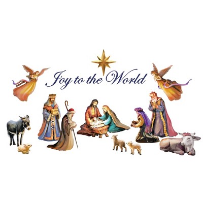 Collections Etc Joy To The World Christmas Nativity Garage Door Magnet ...